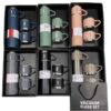 3 Cup Double-Layer Stainless Steel Vacuum Flask Set